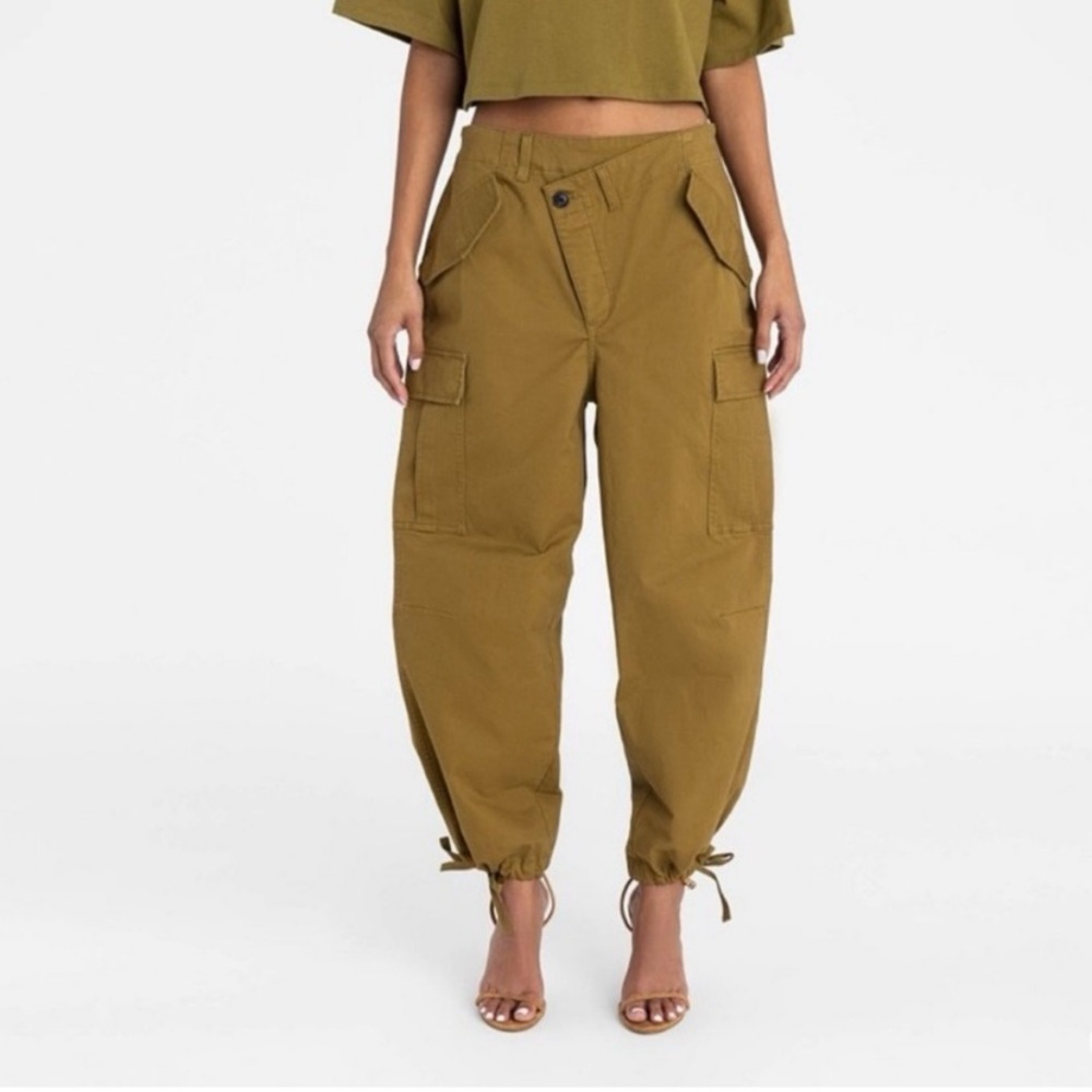 NWOT KBB by Kahlana Women's Olive Jogger Cargo Pants Size XXL